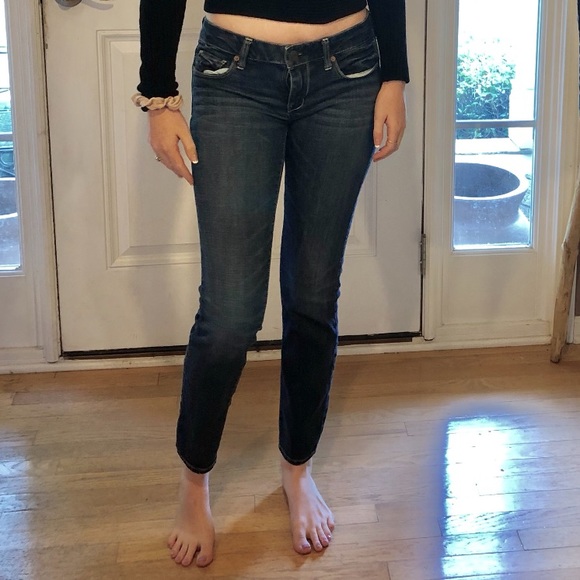 American Eagle stretch 4 short straight-leg jeans - Picture 2 of 5